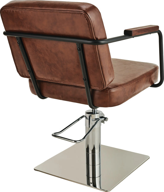 Ayala Enzo Brown Styling Chair Sleek Sturdy
