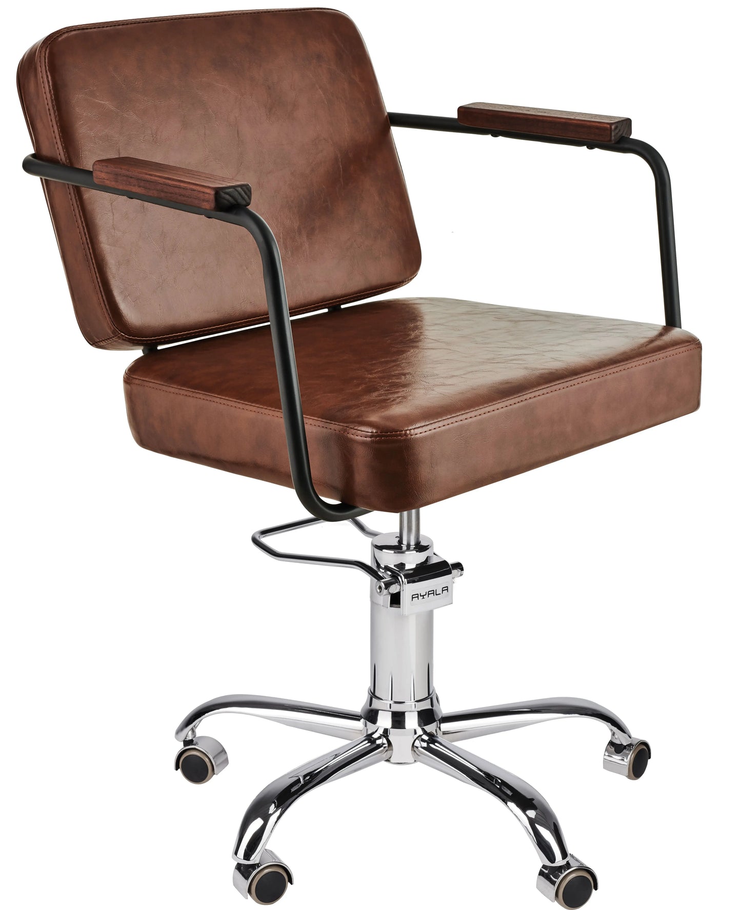 Ayala Enzo Brown Styling Chair Sleek Sturdy