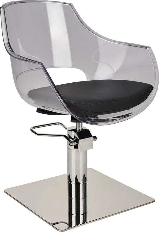 Ayala Ghost Styling Chair Sleek Sturdy