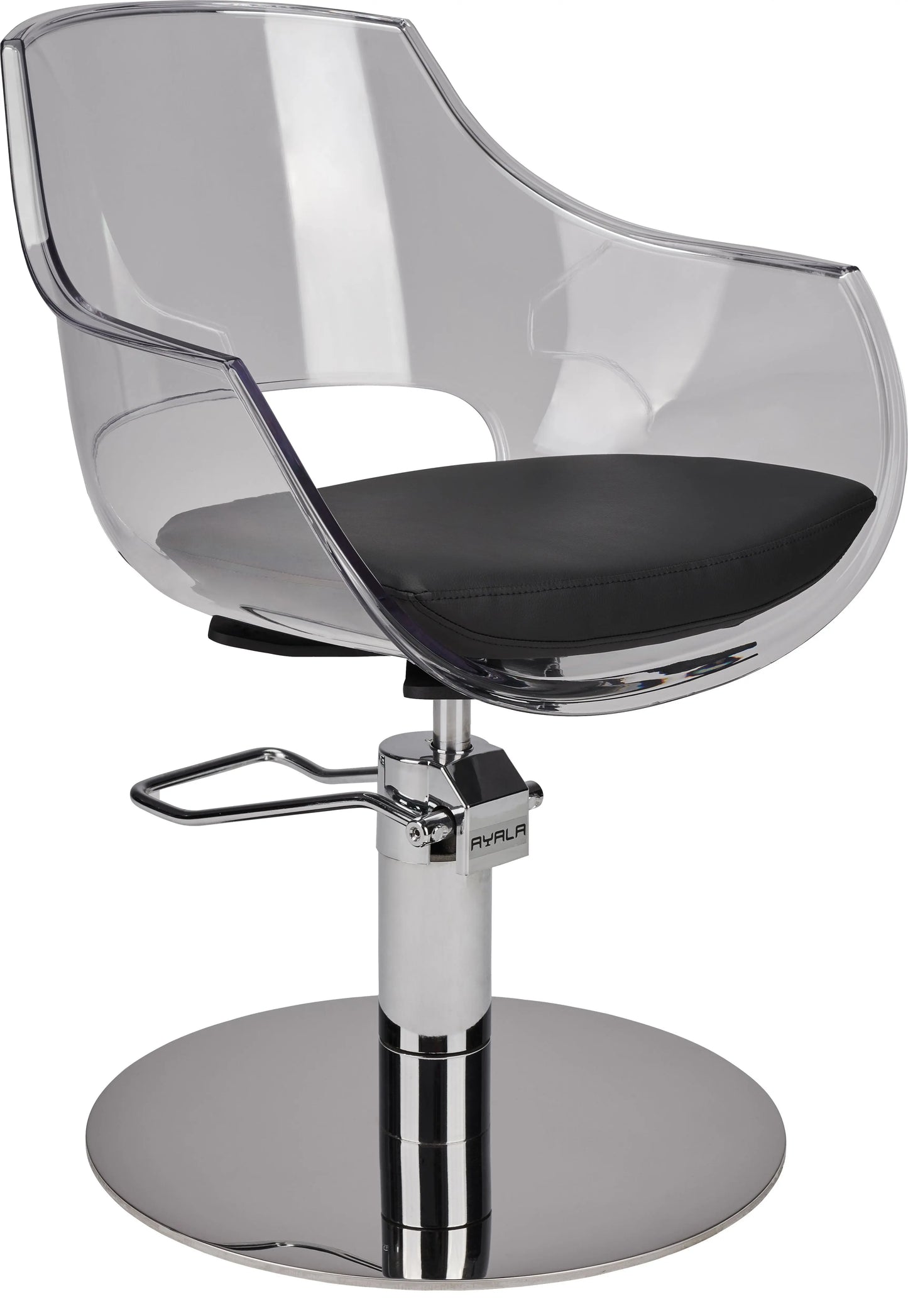 Ayala Ghost Styling Chair Sleek Sturdy