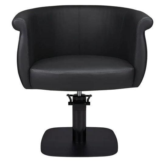 Ayala Tulip Black Styling Chair With Black Square Base Express Delivery Ayala