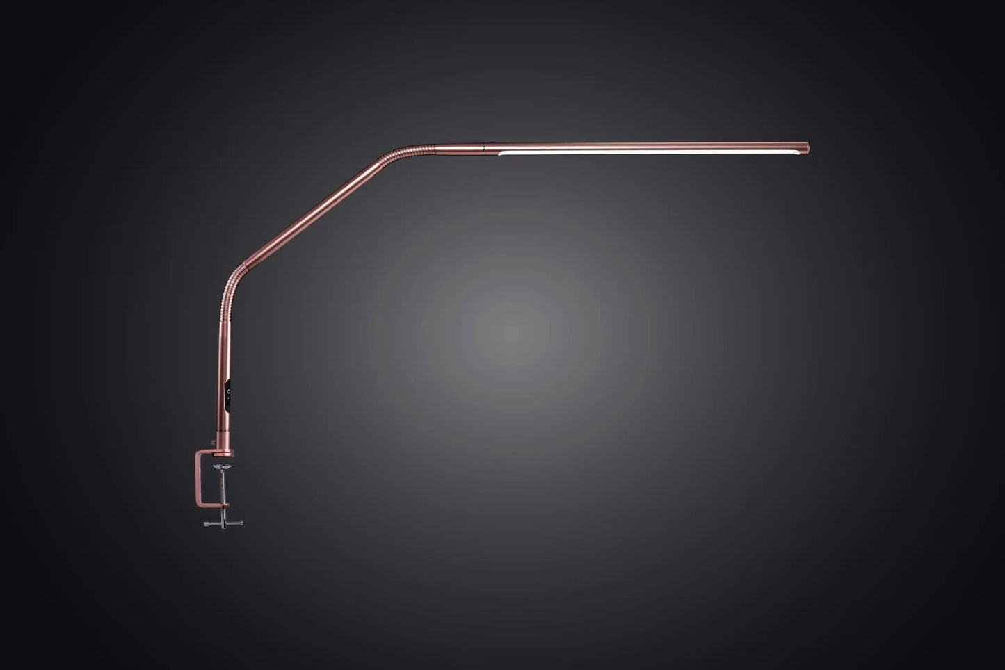 Daylight D35109 Slimline 4 Table Lamp on a minimalist desk
Slimline 4 lamp lighting a detailed artwork in progress
Side profile of Daylight Slimline 4 lamp with clamp base
