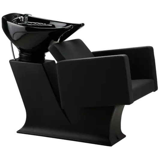 compact salon backwash unit with basin
modern hair wash station
ergonomic backwash chair for salon