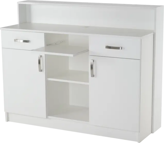 stylish spa front desk clean design
Mila Brill desk for beauty studio