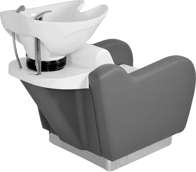 modern salon backwash unit with basin
ergonomic hair wash chair
professional backwash station