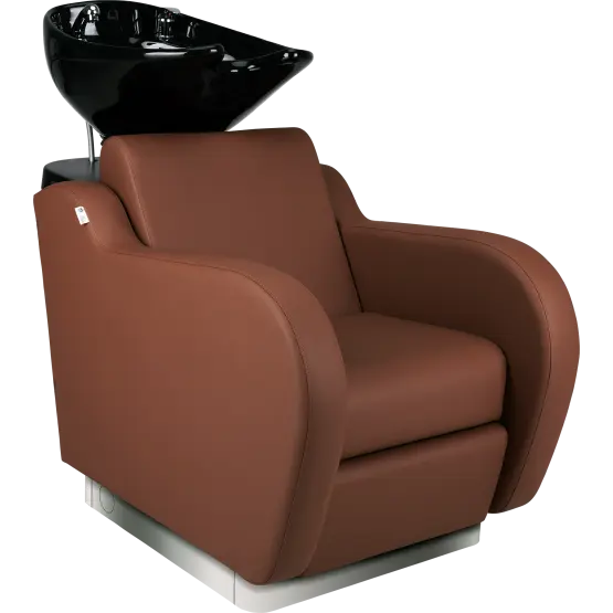 modern salon backwash unit with basin
ergonomic hair wash chair
professional backwash station