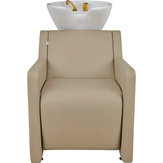 luxury salon backwash sofa unit
connected hair wash station with basin
high-end salon backwash unit