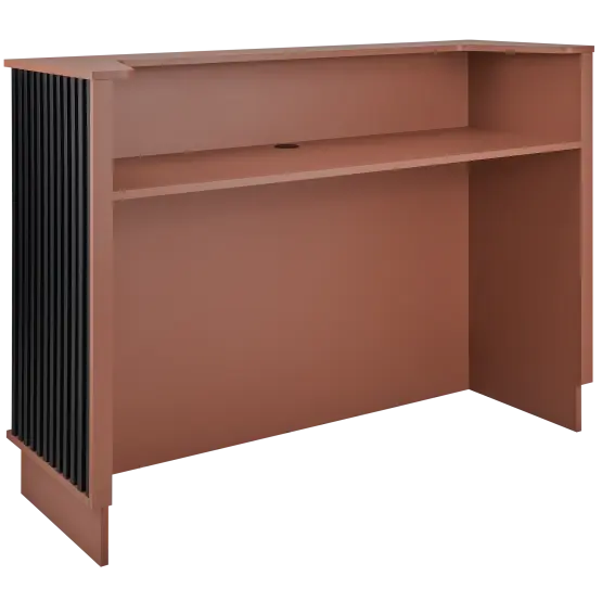 stylish salon furniture front counter
Mila Henry M Reception Desk wood finish