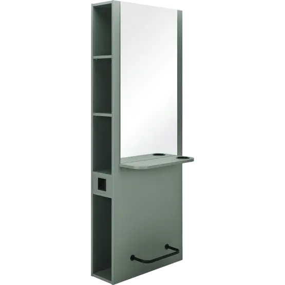 Mila Selene Wall Styling Unit
wall-mounted salon styling unit
compact hairdressing station