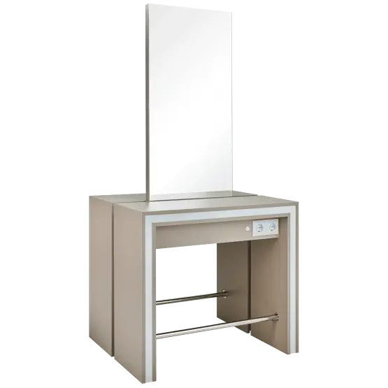 multi-user hairdressing unit
professional styling furniture
salon workstation with mirror and shelf