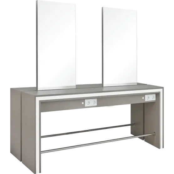 multi-user hairdressing station
professional central styling furniture
salon workstation with storage