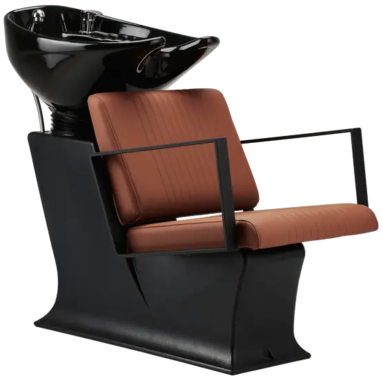 compact backwash unit with tilting basin
ergonomic salon wash chair Mila Ted
small salon hair washing unit