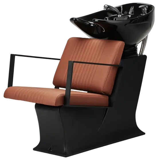 compact backwash unit with tilting basin
ergonomic salon wash chair Mila Ted
small salon hair washing unit