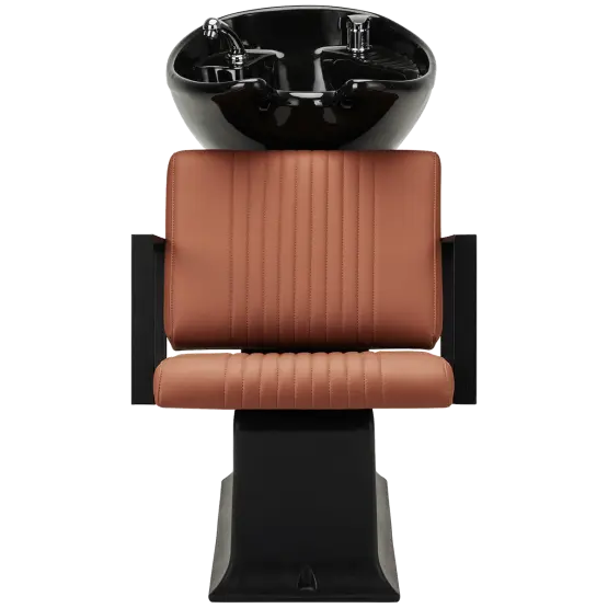 compact backwash unit with tilting basin
ergonomic salon wash chair Mila Ted
small salon hair washing unit