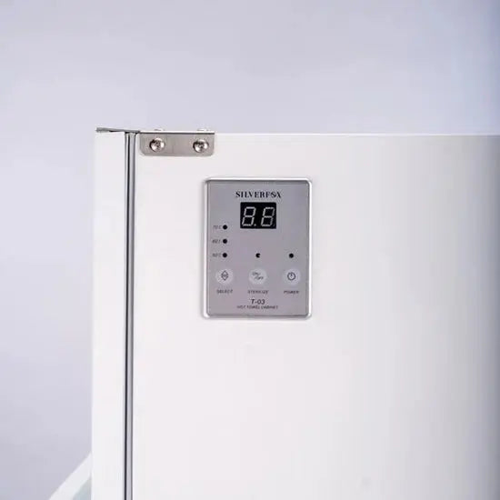 Large towel heater
Adjustable heat towel warmer
Salon towel cabinet