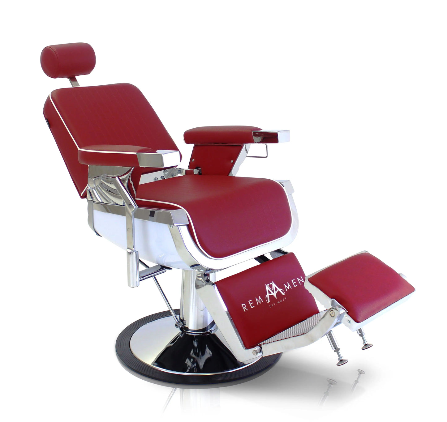 REM Emperor Barber Chair
luxury UK barber chair
reclining barbershop chair