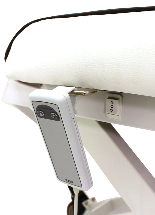 REM Excel Electric Massage Bed
white electric beauty couch
grey piped massage table