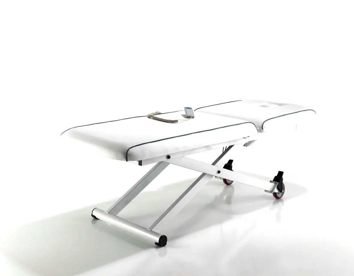REM Excel Electric Massage Bed
white electric beauty couch
grey piped massage table