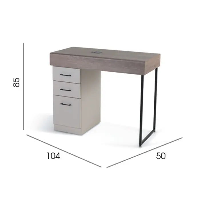 REM Florence Nail Bar front view
Nail station with built-in storage
Salon manicure table UK