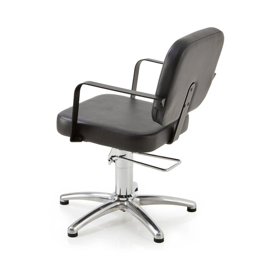 REM Nero Hydraulic Black styling chair
hydraulic salon chair black arms
express delivery salon chair Nero