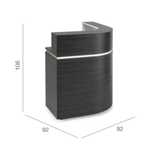 REM Saturn Reception Desk
Compact salon front desk
92cm salon reception counter