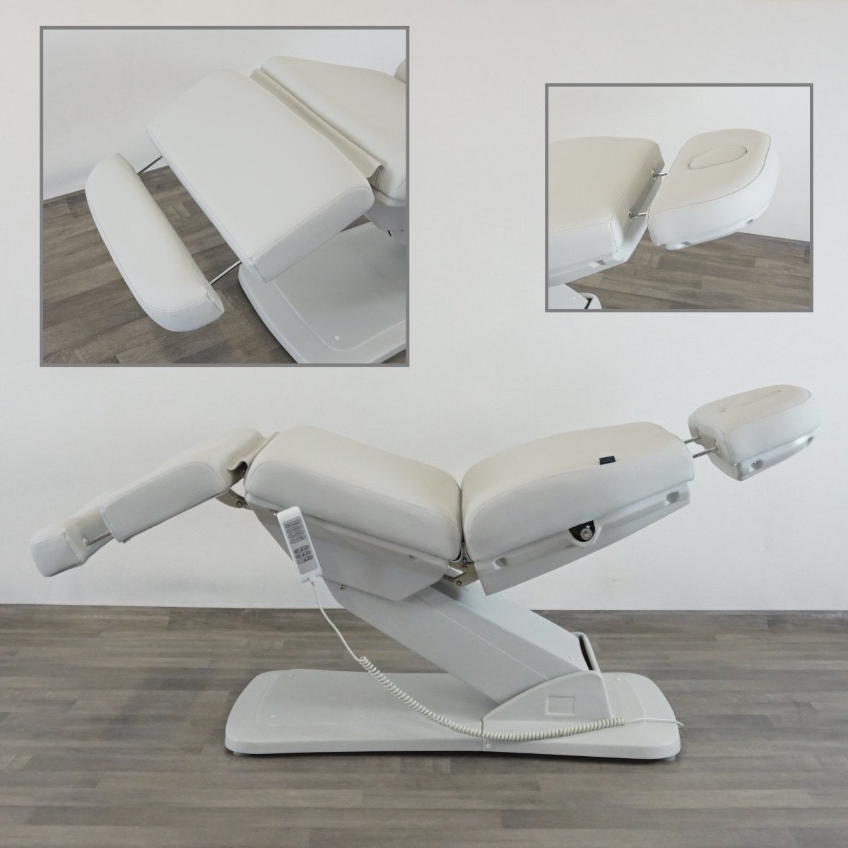 MAXI - 4 Motor Salon Bed. Beauty Salon Couch with 3 sections and 4 motors PJS Direct