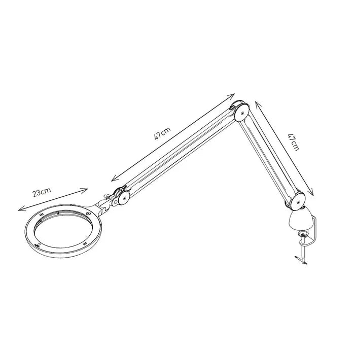 Daylight D25130 Omega 7 Magnifying Lamp