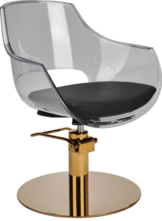 Ayala Ghost Black Styling Chair

black square base

salon chair