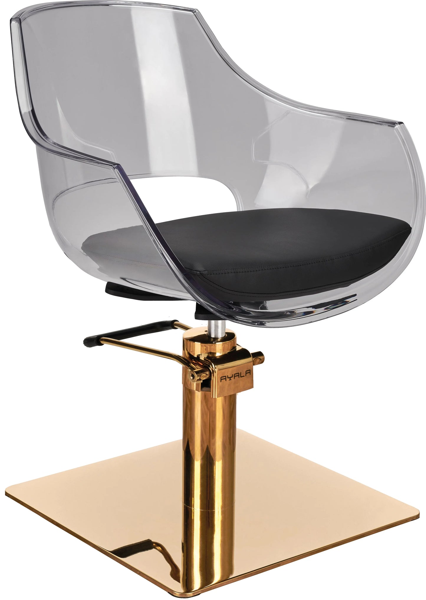 Ayala Ghost Styling Chair Sleek Sturdy