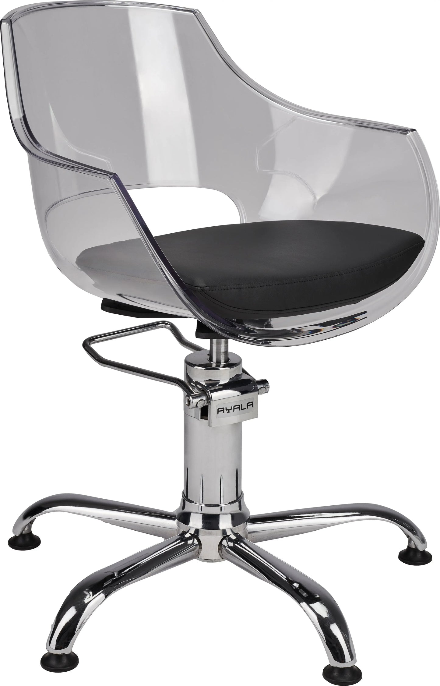 Ayala Ghost Styling Chair Sleek Sturdy