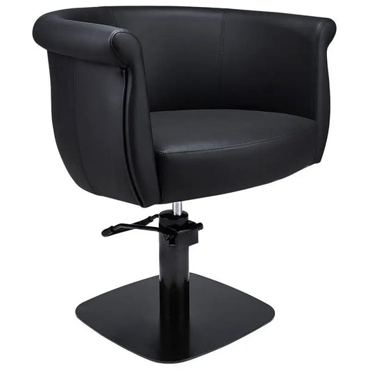 Ayala Tulip Black Styling Chair With Black Square Base Express Delivery Ayala