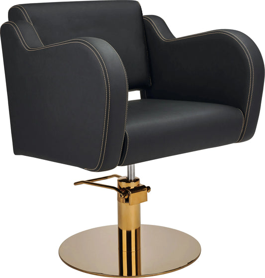 Ayala Holly G Gold Thread Styling Chair

luxury salon chair with gold stitching

express delivery hairdressing chair

