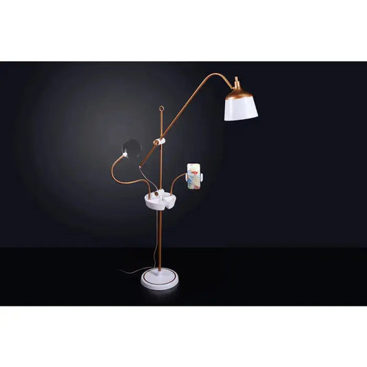 Anita LED Floor Lamp in a cozy UK living room setup

Daylight D21088 lamp illuminating a craft station

Close-up of adjustable LED head on Anita Floor Lamp

