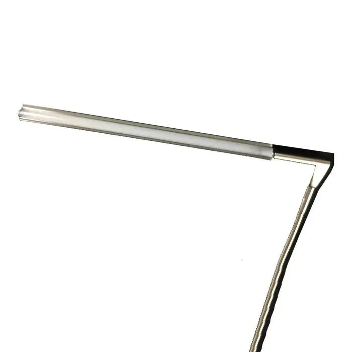 Daylight D35000 Techne Lamp on a desk setup for artist use

Adjustable arm of Daylight Techne drafting lamp in motion

Close-up of LED light head on Techne D35000 for detailed work