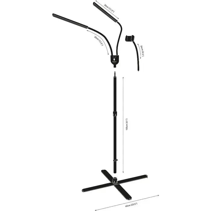 Daylight D35350 Dual Light Gemini Floor Lamp Daylight