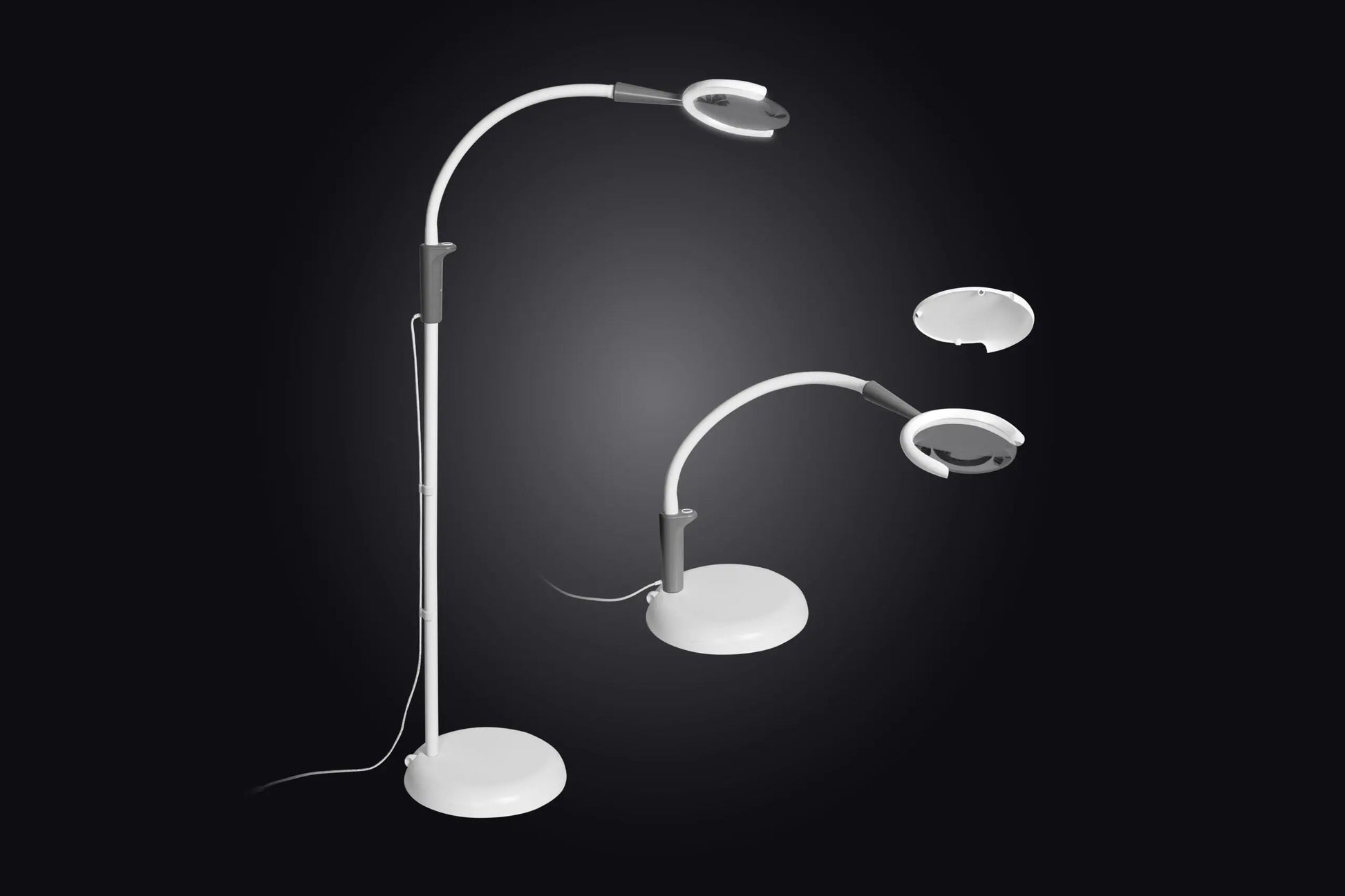 1.75x magnification with crystal-clear lens

Daylight LEDs – flicker-free and energy-saving

Strong clamp base – easy desk attachment