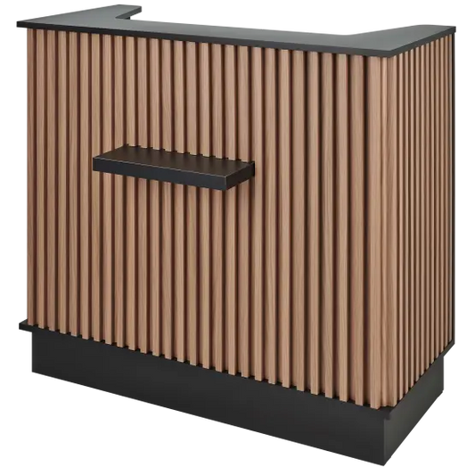 front desk with storage for spa or studio

Mila Henry S Reception Desk compact design

stylish space-saving reception counter