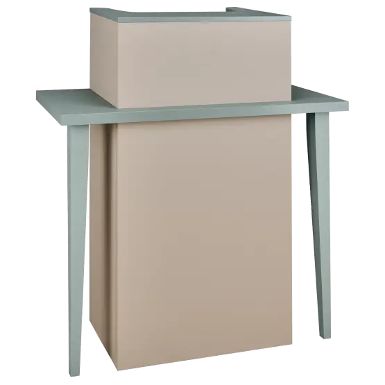 Mila Linea S Reception Desk compact design

salon reception desk small footprint

space-saving front counter with storage