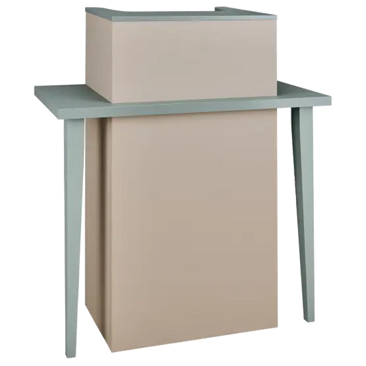 Mila Linea S Reception Desk compact design

salon reception desk small footprint

space-saving front counter with storage