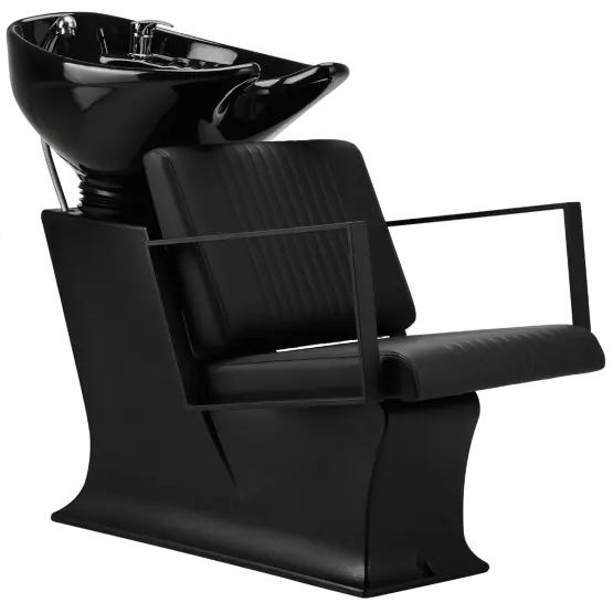 compact backwash unit with tilting basin

ergonomic salon wash chair Mila Ted

small salon hair washing unit