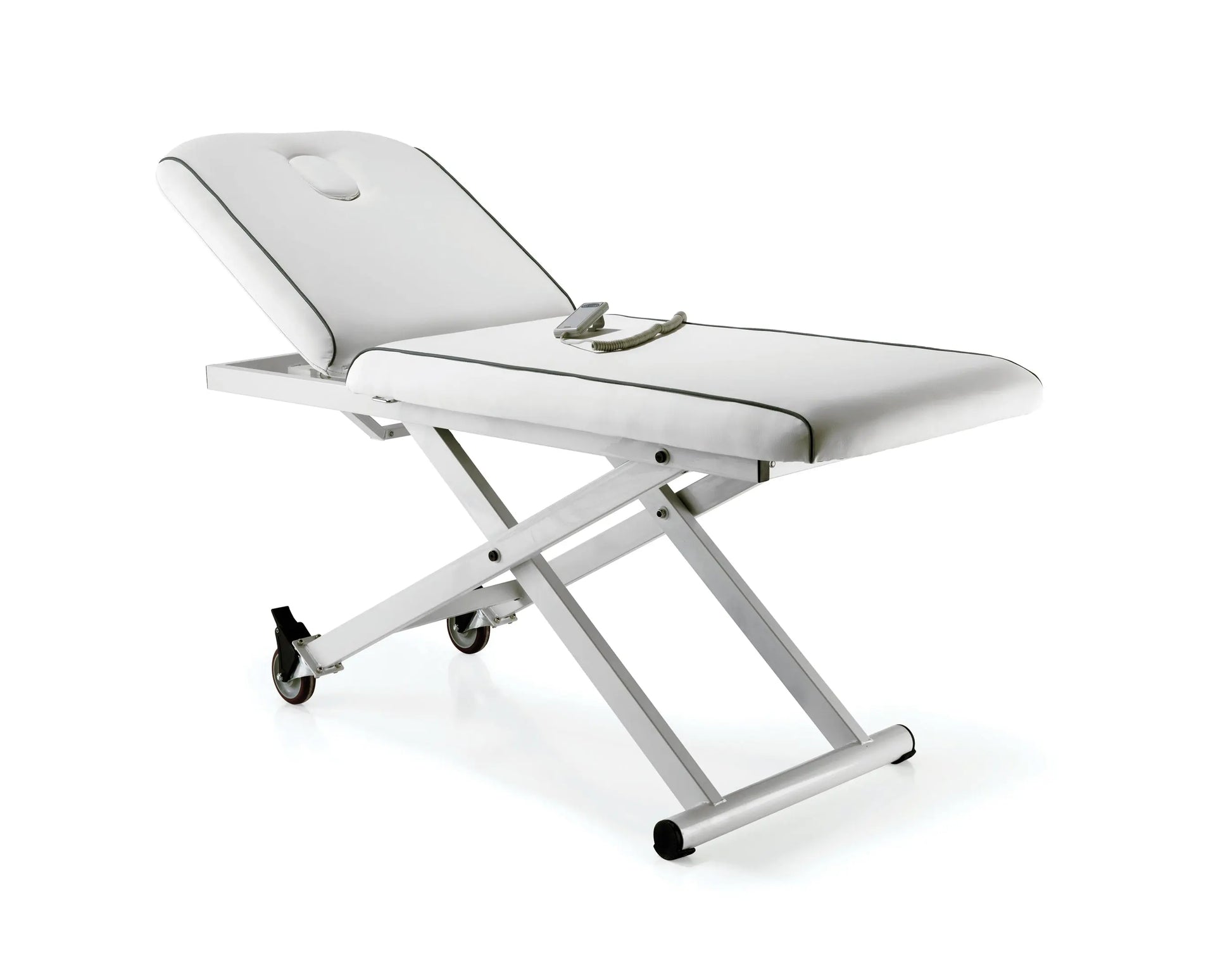 REM Excel Electric Massage Bed

white electric beauty couch

grey piped massage table