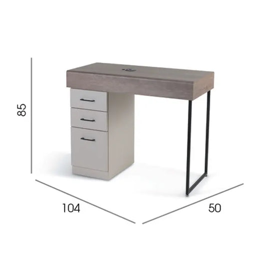REM Florence Nail Bar front view

Nail station with built-in storage

Salon manicure table UK

