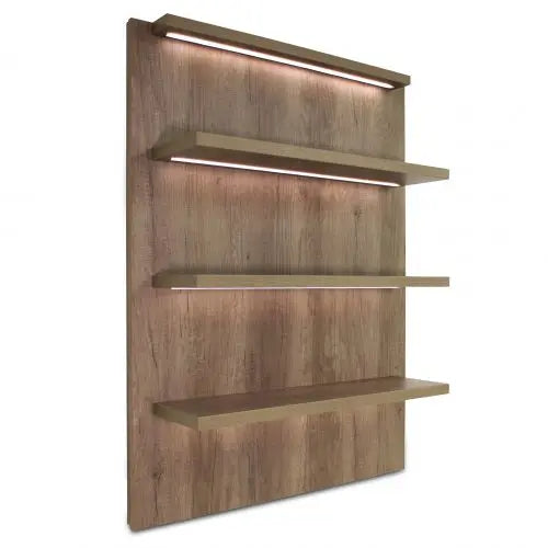REM Glam LED Light Shelf Large front view

Illuminated salon display shelf

Wall-mounted LED retail shelf