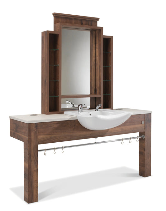 “REM Montana Unit with frontwash basin”

“Salon unit with ceramic basin and mirror”

“Hair wash and styling station UK”