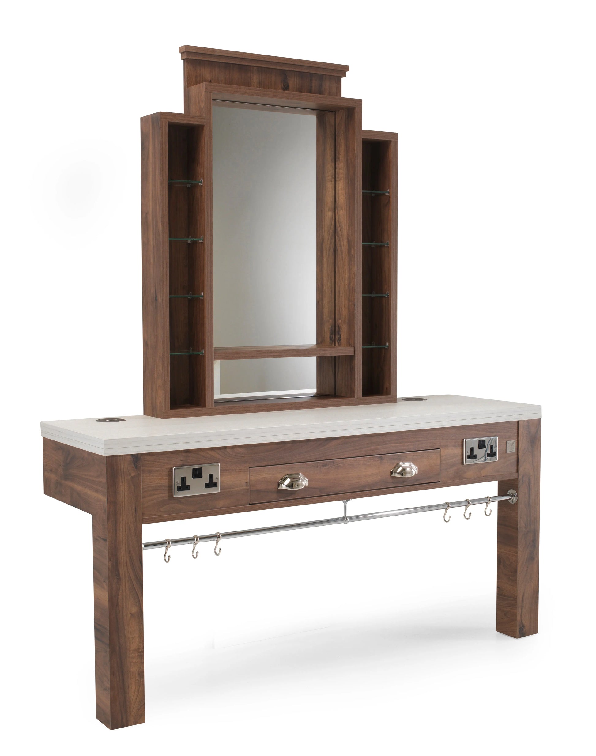 “REM Montana Unit with mirror and shelf”

“Salon styling station without basin”

“Hair and beauty unit no sink”