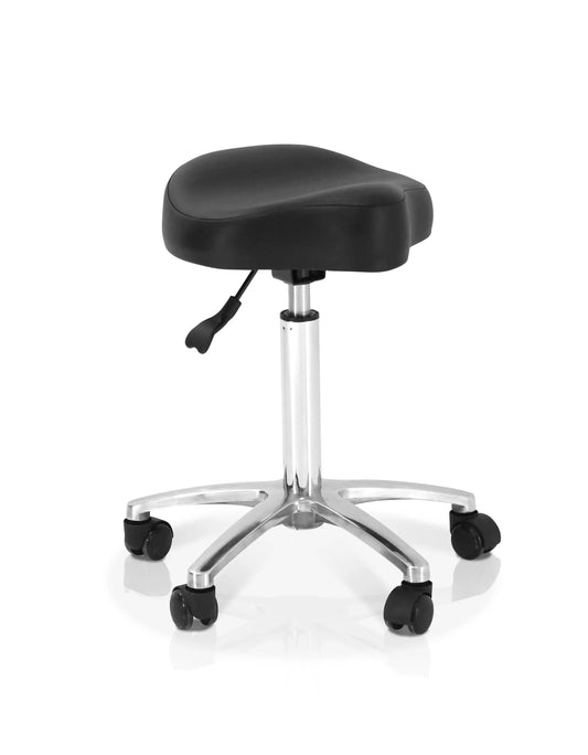 REM Mustang Stool Black express delivery

ergonomic sculpted stool for stylist

chrome base salon stool adjustable height


