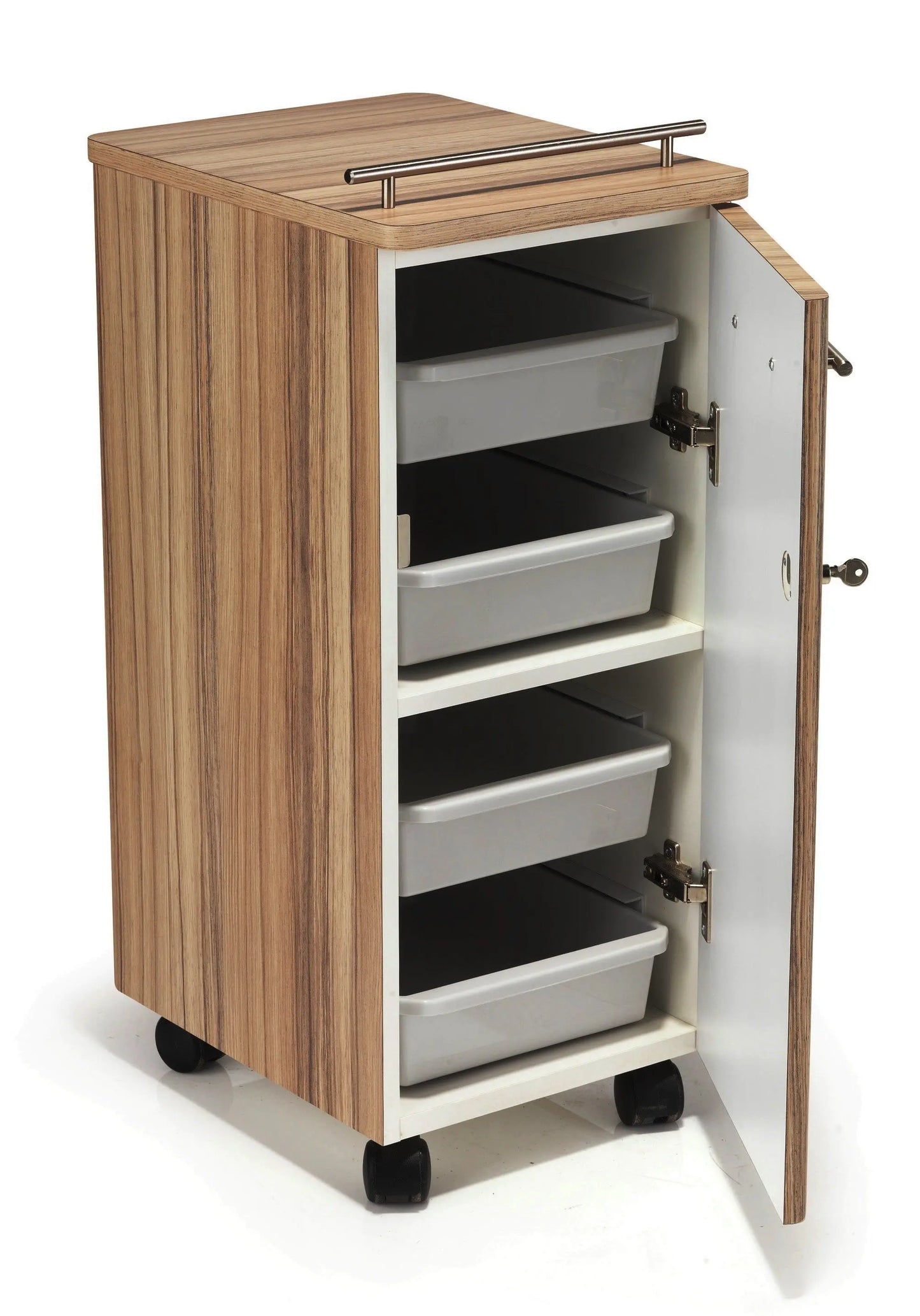 REM Prima salon trolley

Hairdressing trolley with wheels

Beauty salon storage trolley