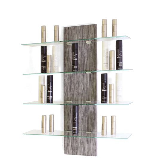 REM Tokyo retail shelf

Salon product display system

Wall-mounted salon shelving