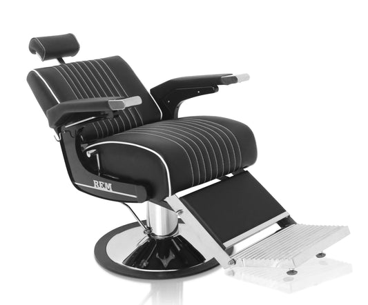 REM Voyager Barber Chair

Reclining barber chair UK

Luxury barbershop furniture