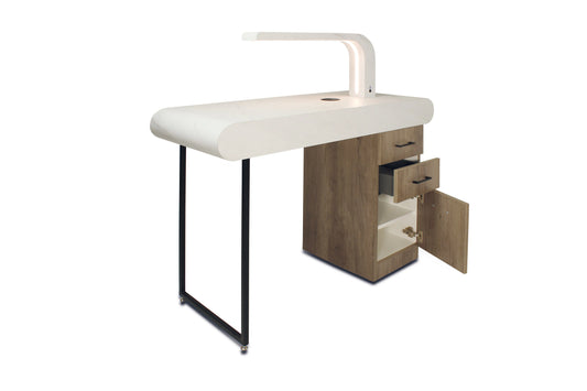 REM Monaco Nail Bar 2 Pos

Double manicure station UK

Salon nail bar with storage